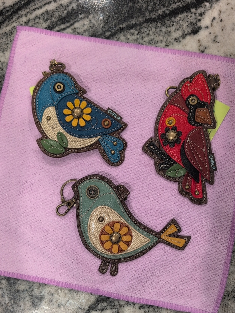 Chala Animal Key Chain Zip Coin Pouch Bag Charm - Choose One - Picture 6 of 12